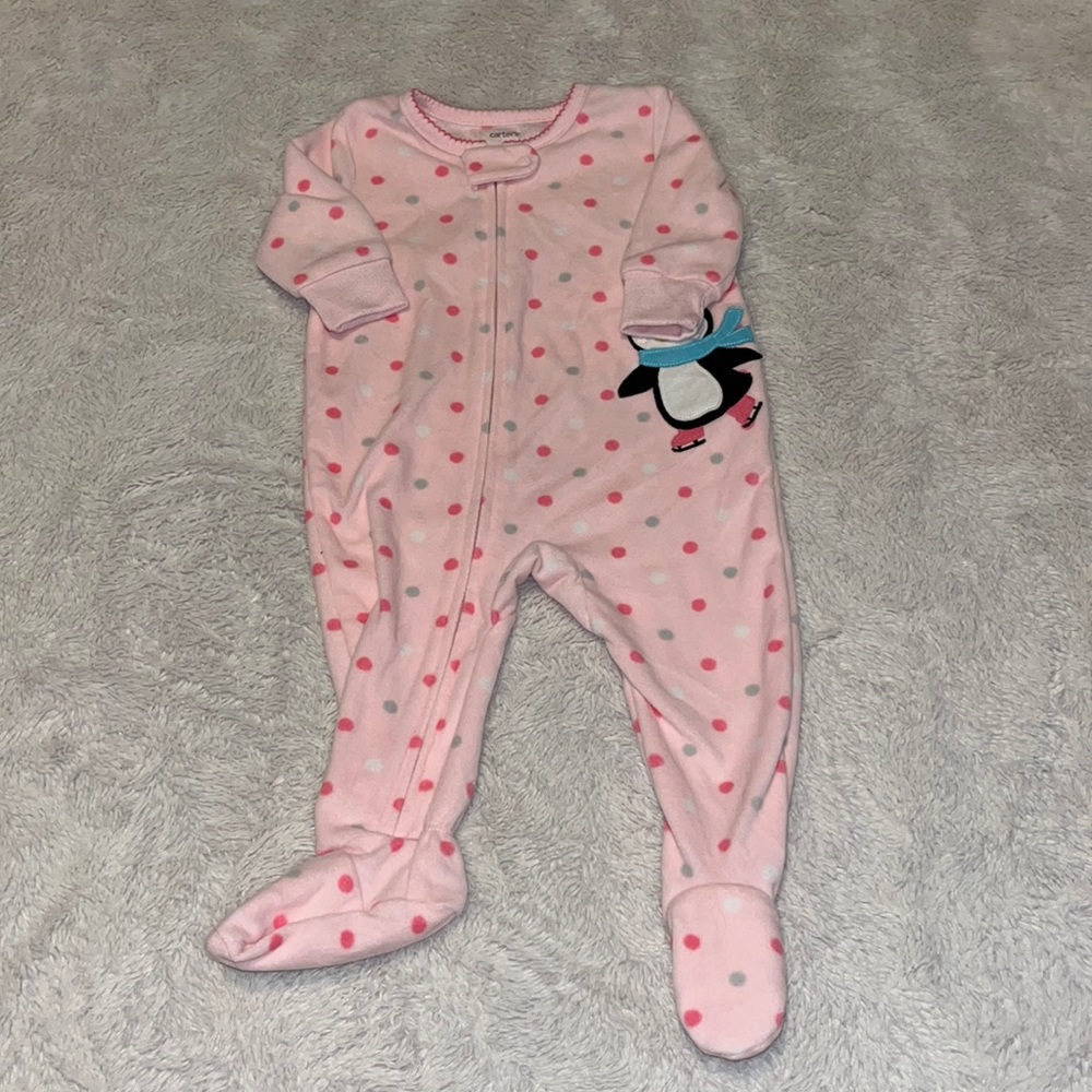 carters fleece penguin fleece footie/ sleeper 🐧